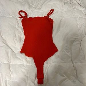 red body suit small